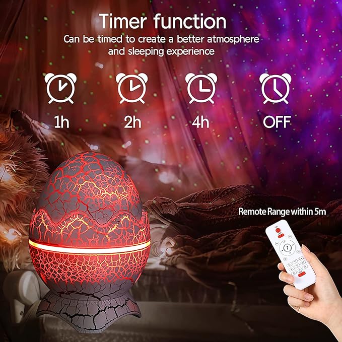 PROYECTOR DE HUEVO DINOSAURIO GALAXY NIGHTLIGHT