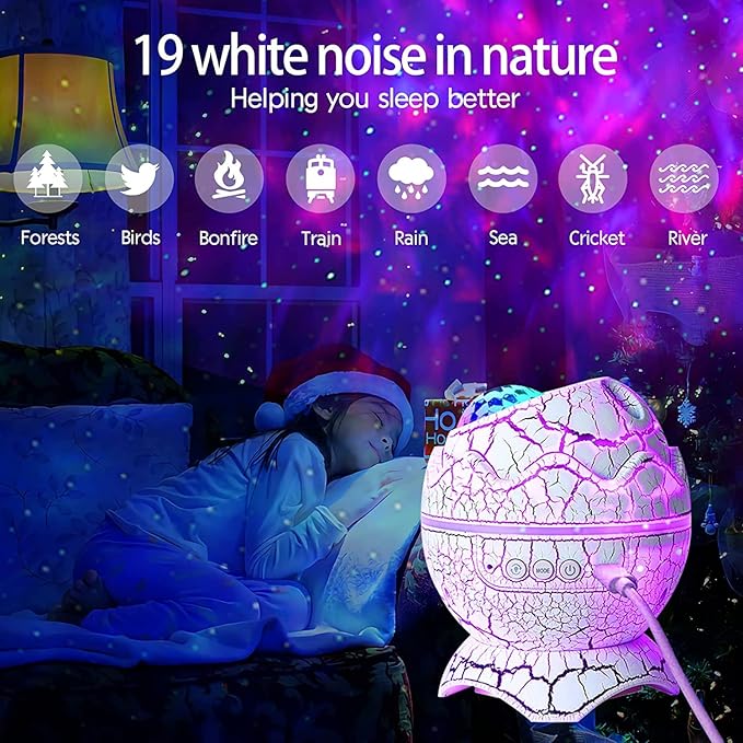 PROYECTOR DE HUEVO DINOSAURIO GALAXY NIGHTLIGHT